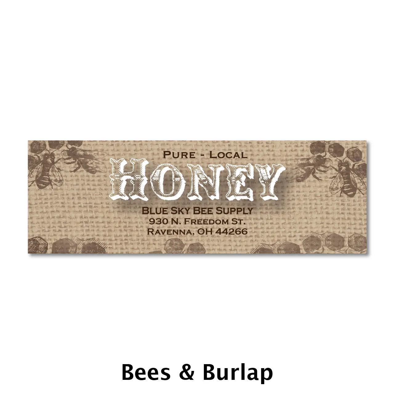 Customizable Vinyl Banner [HFS-CSBAN] Blue Sky Bee Supply