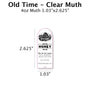 Old Time - Clear Muth Label Blue Sky Bee Supply