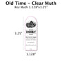 Old Time - Clear Muth Label Blue Sky Bee Supply