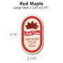 Red Maple - Customizable Label Design Blue Sky Bee Supply