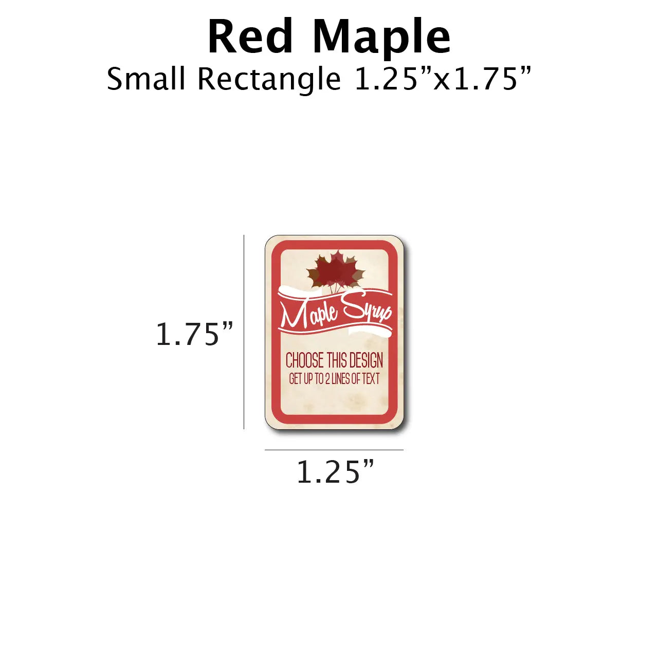 Red Maple - Customizable Label Design Blue Sky Bee Supply