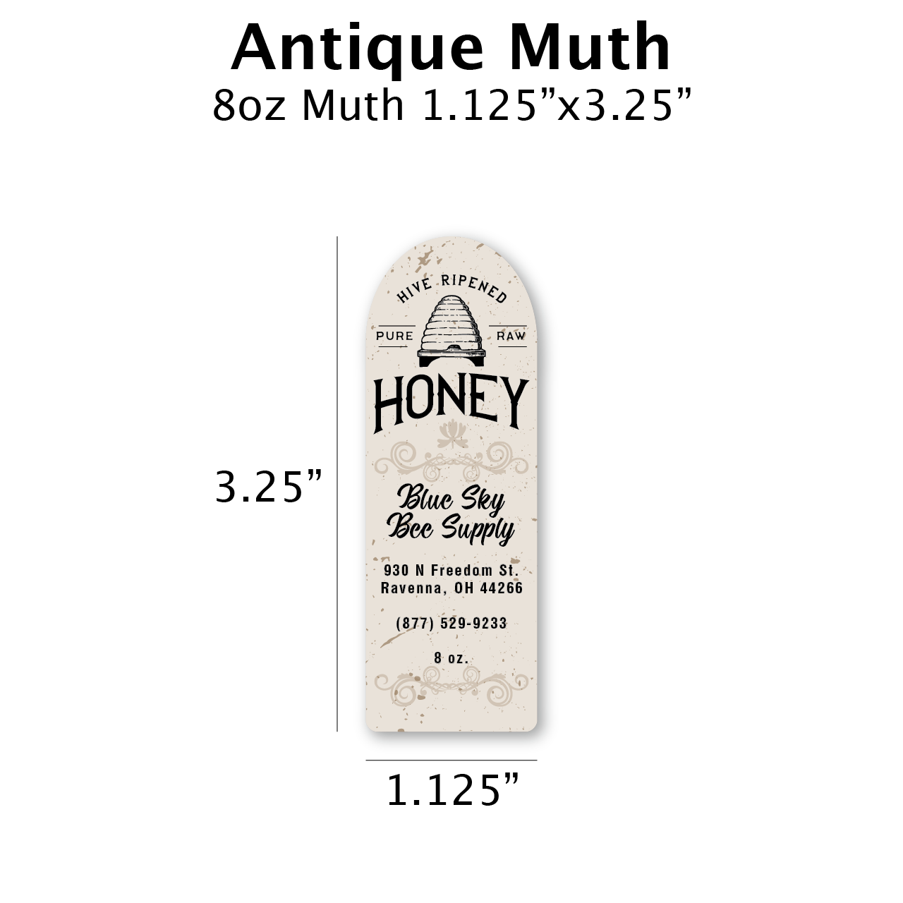 Antique - Customizable Muth Jar Labels