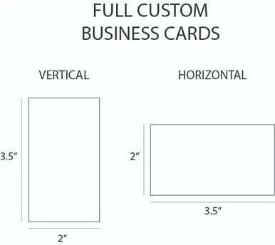 Full Color Custom Business Card layouts