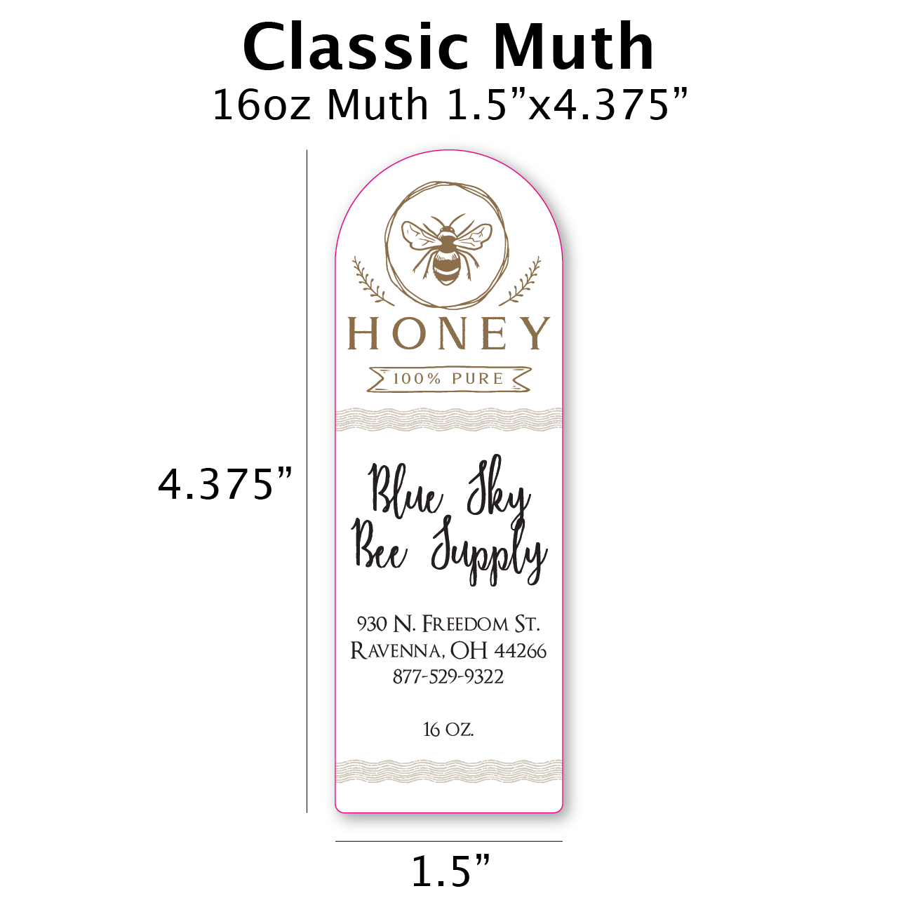 Classic - Customizable Muth Jar Labels