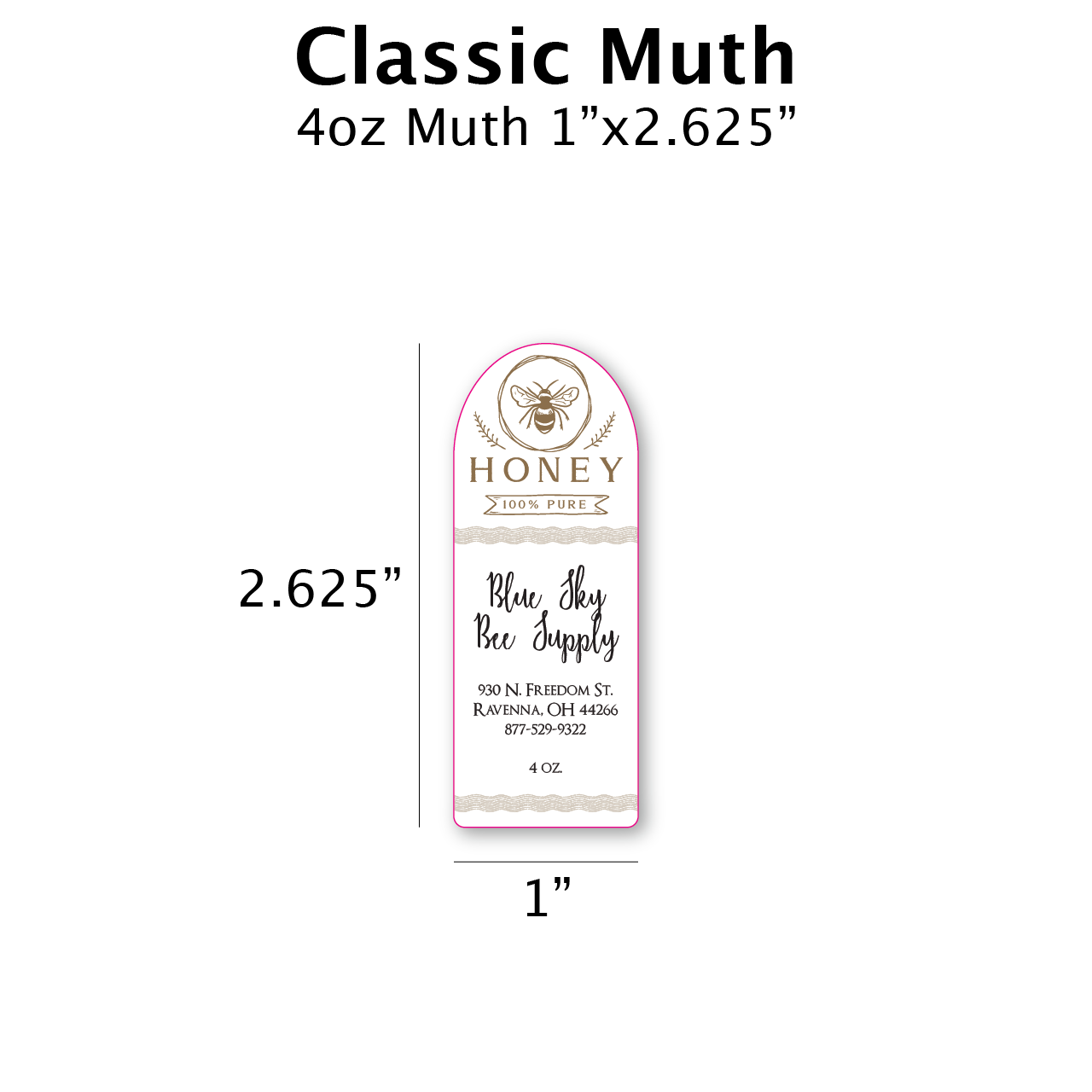 Classic - Customizable Muth Jar Labels