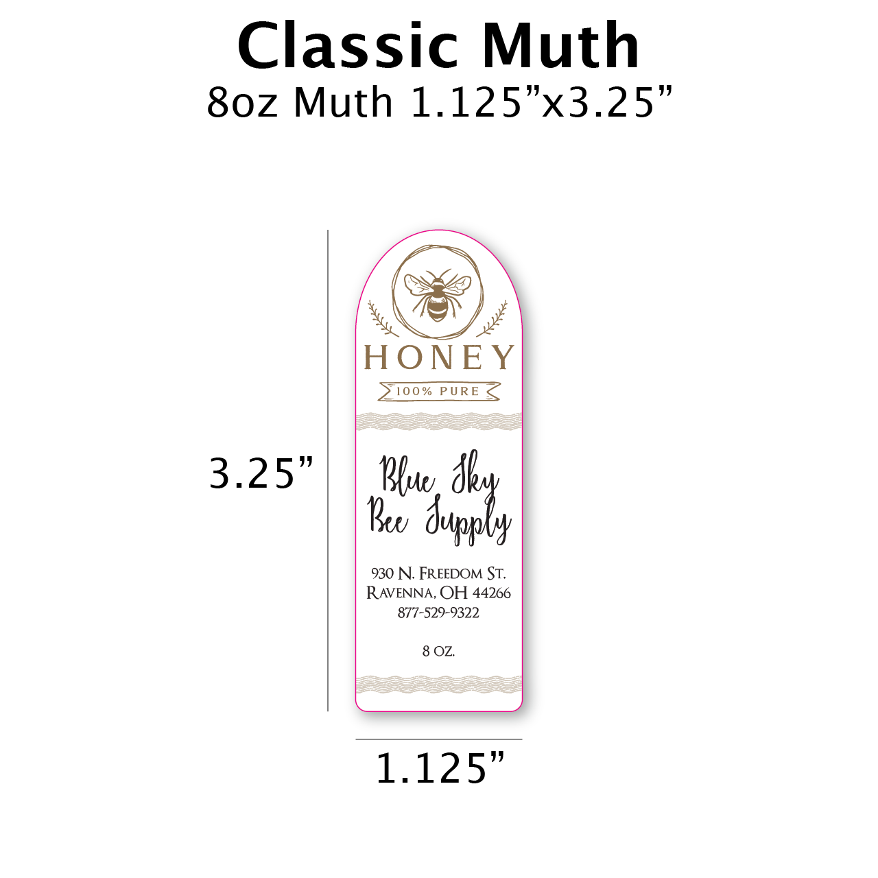 Classic - Customizable Muth Jar Labels