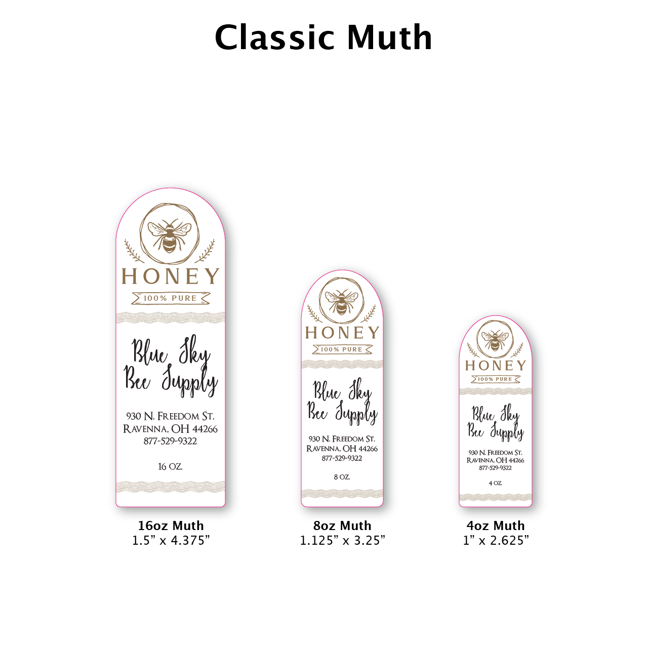 Classic - Customizable Muth Jar Labels