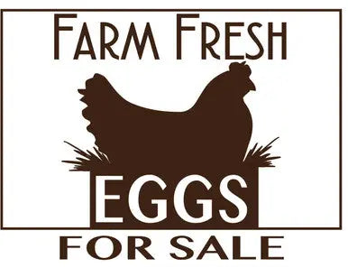 Fresh Eggs for Sale Sign [PL-1] Blue Sky Bee Supply