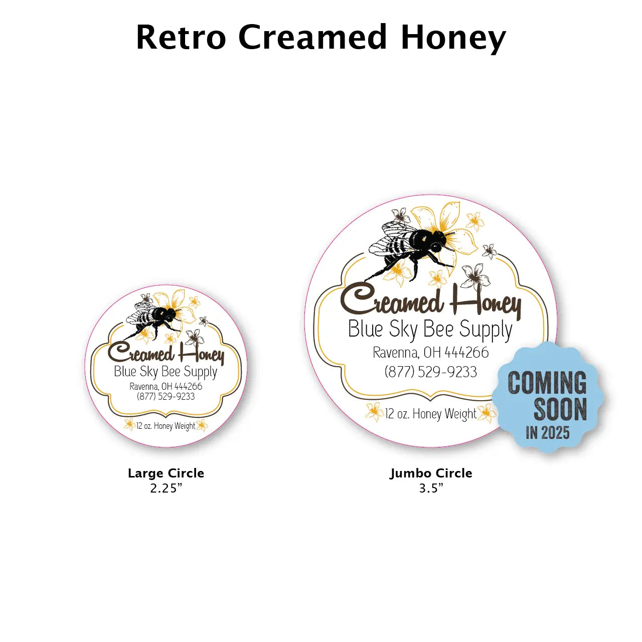 Creamed Honey Labels [CHLC] Blue Sky Bee Supply