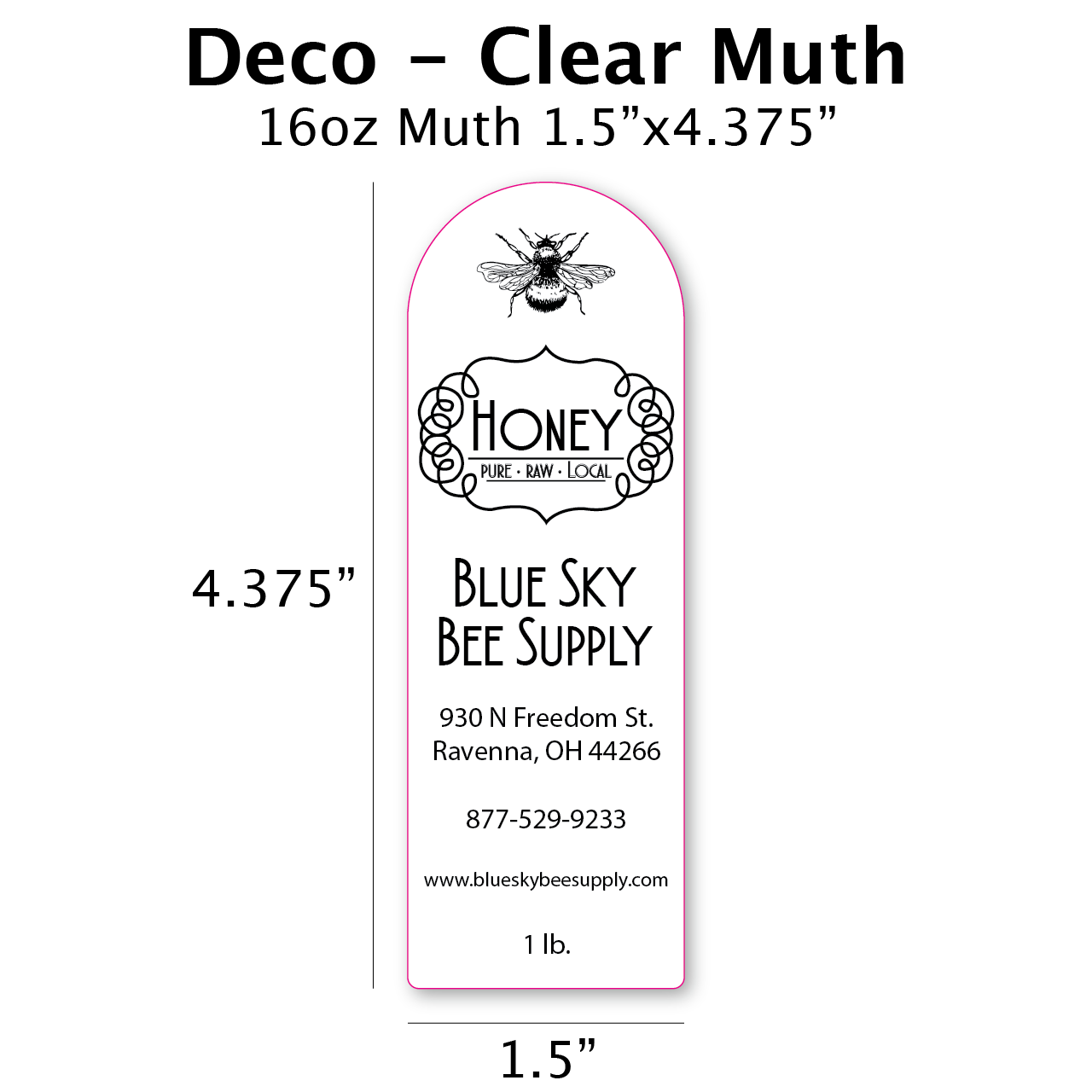 Deco - Clear Muth Label