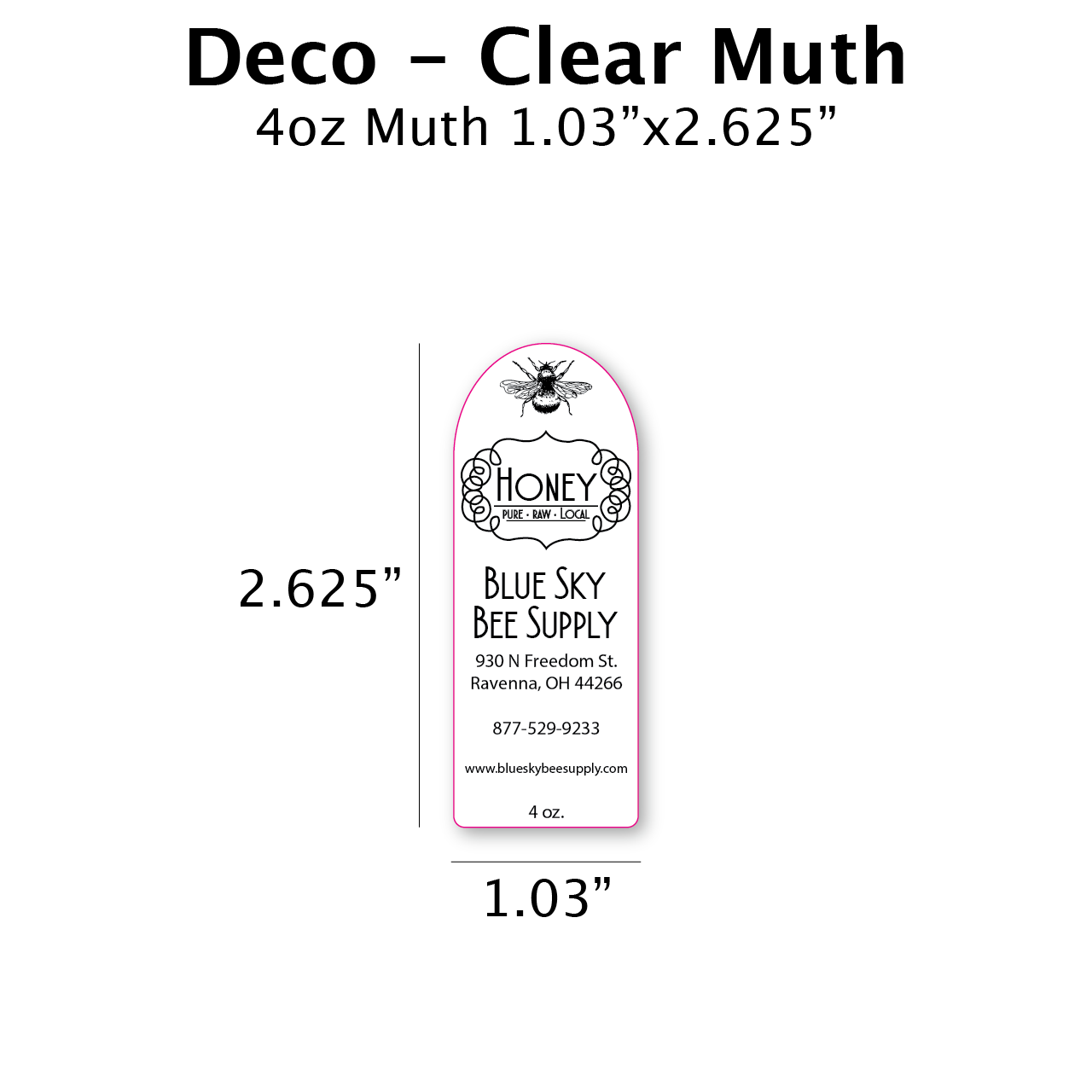 Deco - Clear Muth Label