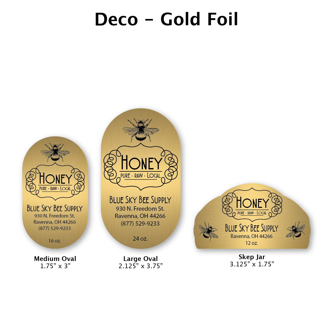 Deco - Gold Foil Label