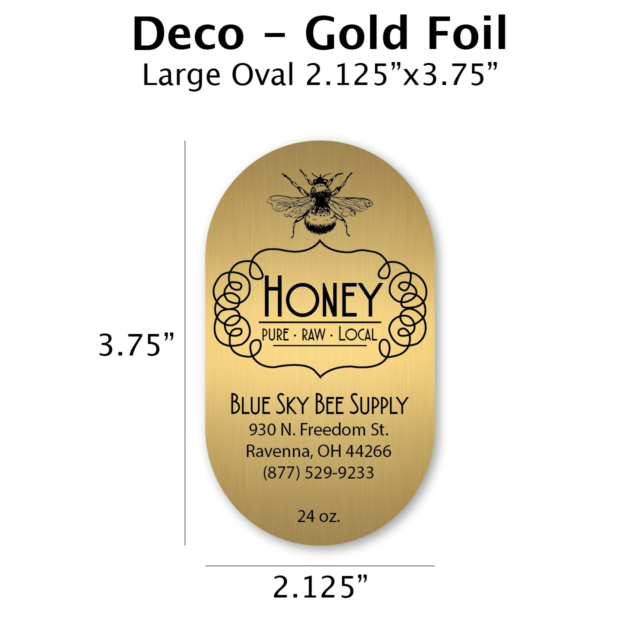 Deco - Gold Foil Label