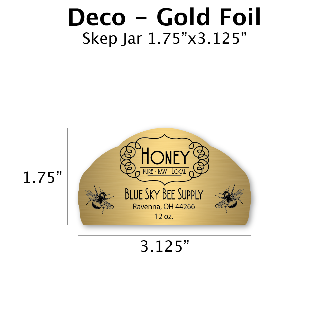 Deco - Gold Foil Label