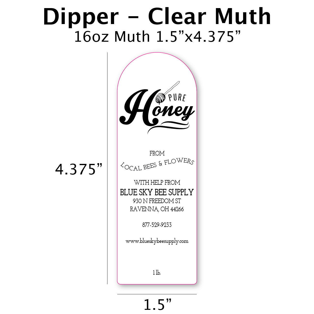 Dipper - Clear Muth Label