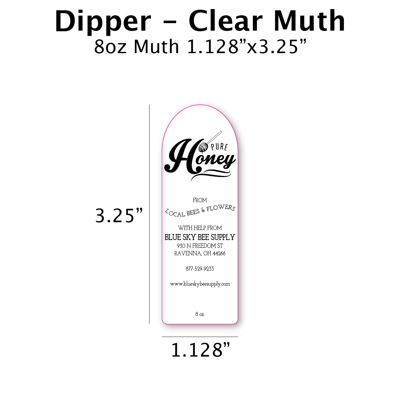 Dipper - Clear Muth Label