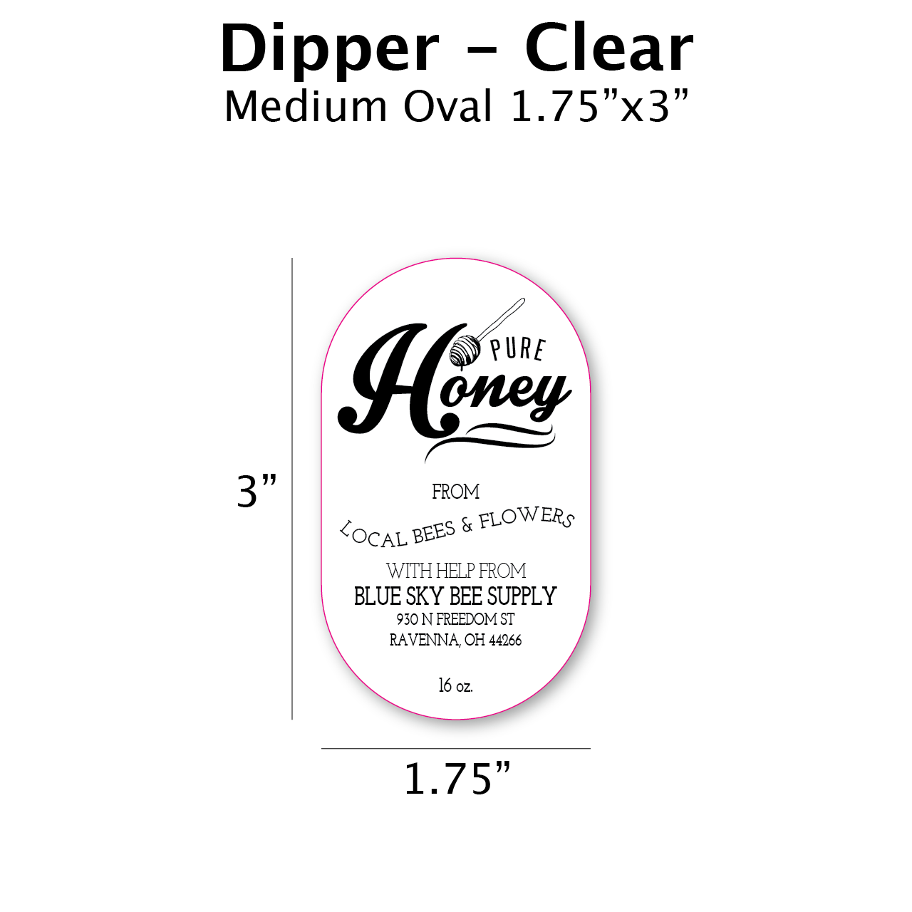 Dipper - Clear Label