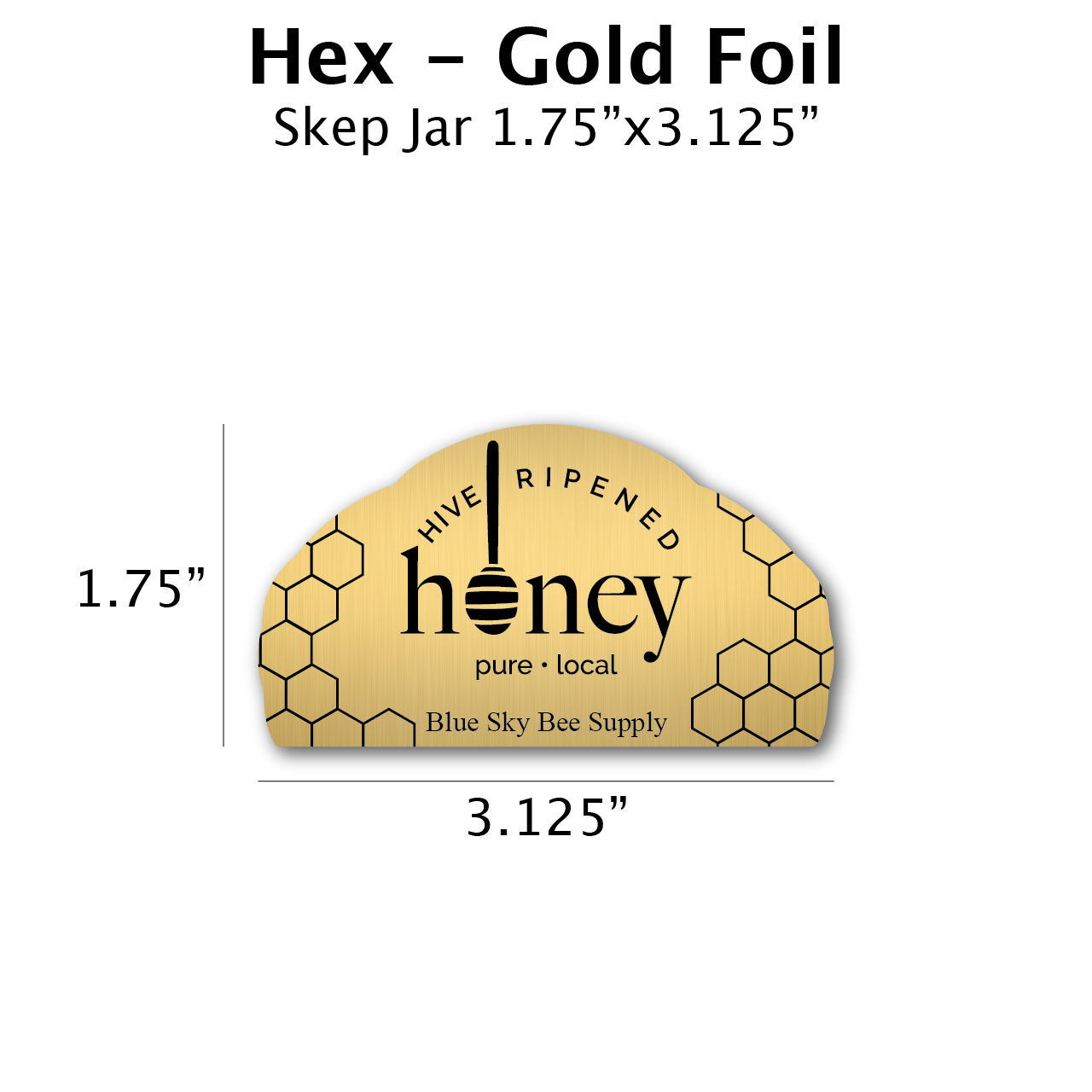 Hex - Gold Foil Label