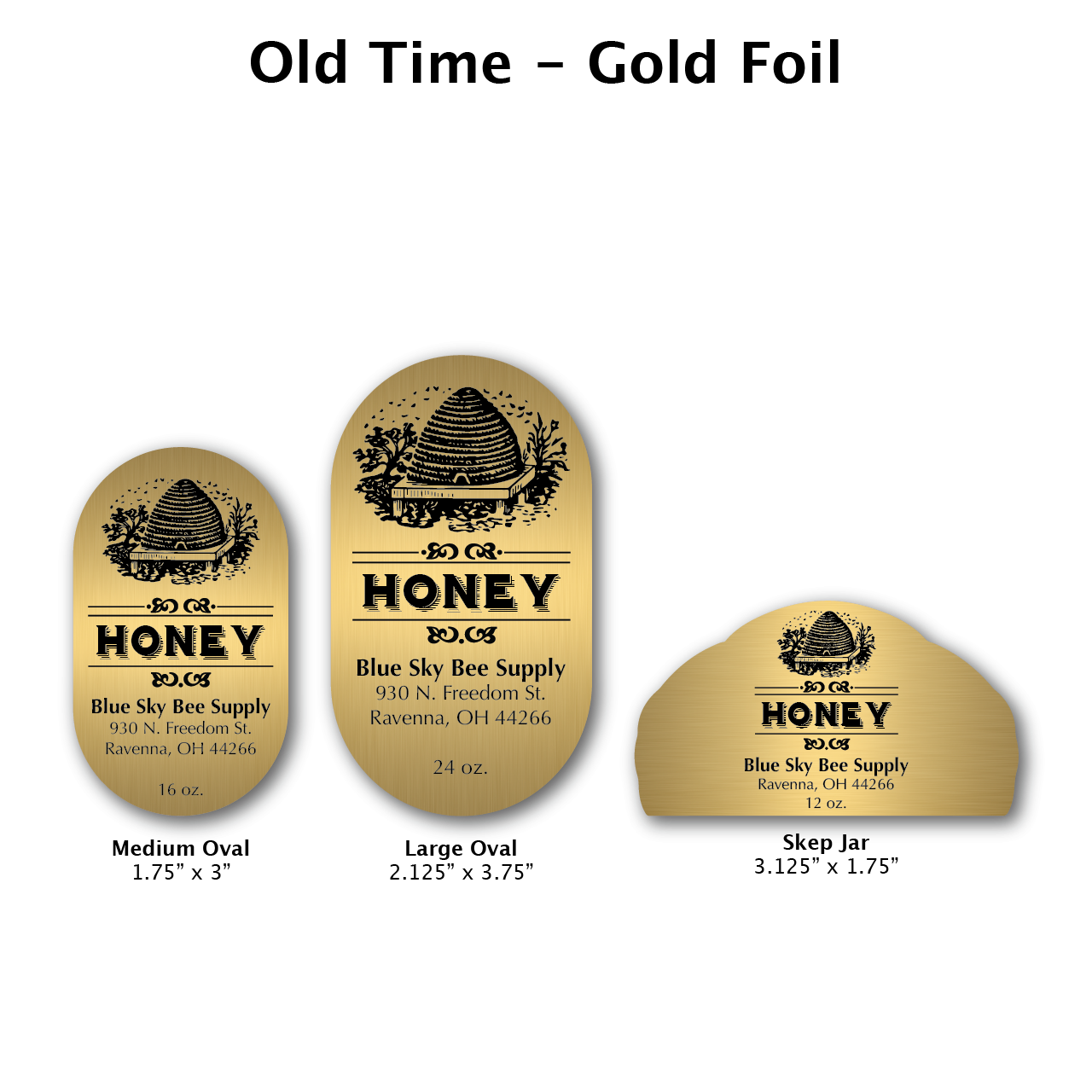 Old Time - Gold Foil Label