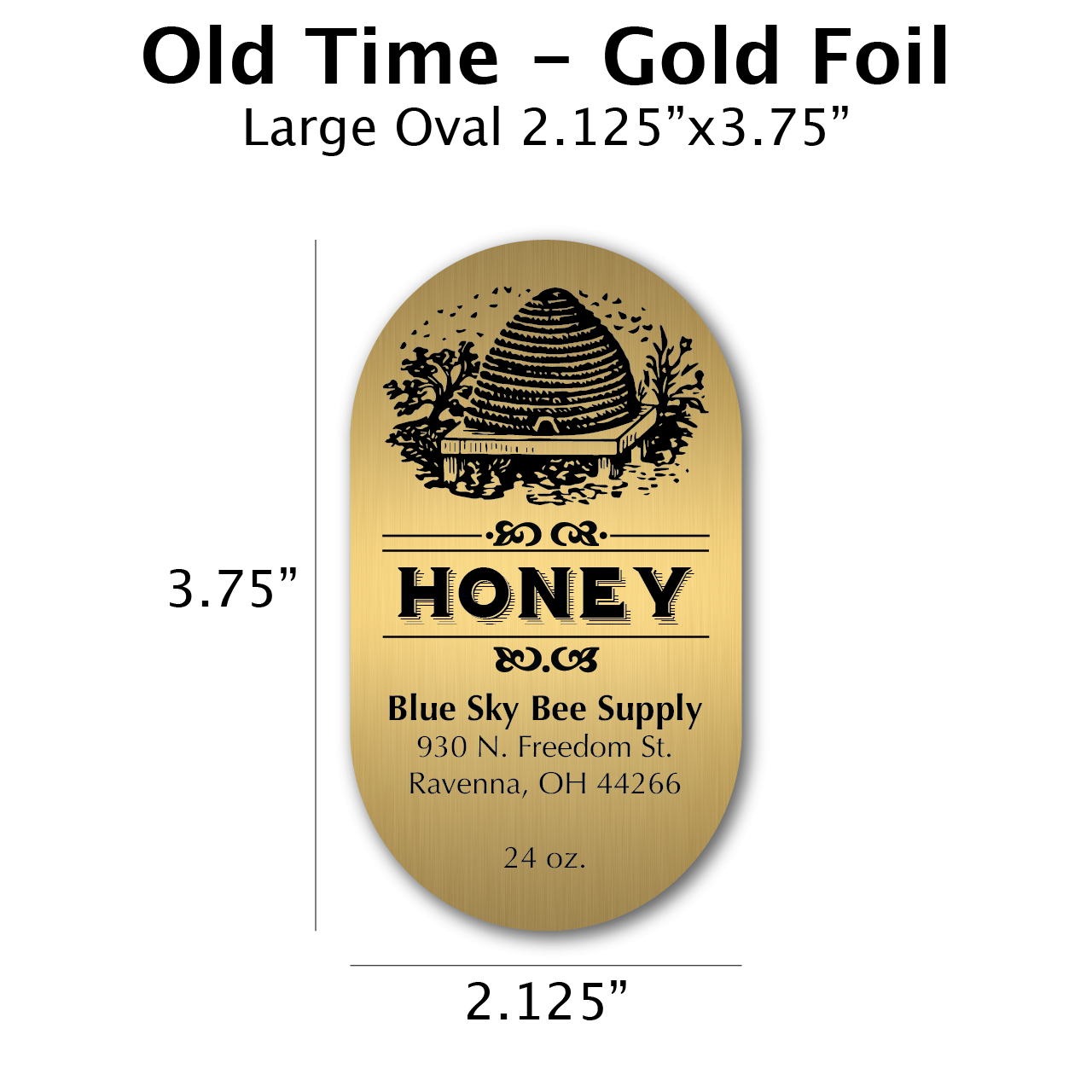 Old Time - Gold Foil Label