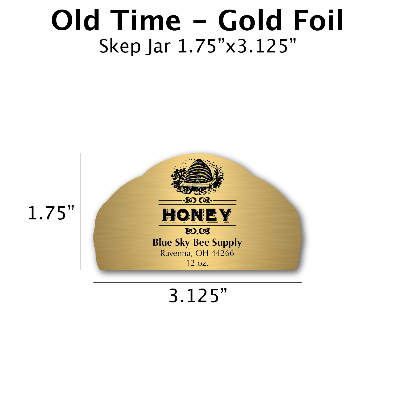 Old Time - Gold Foil Label