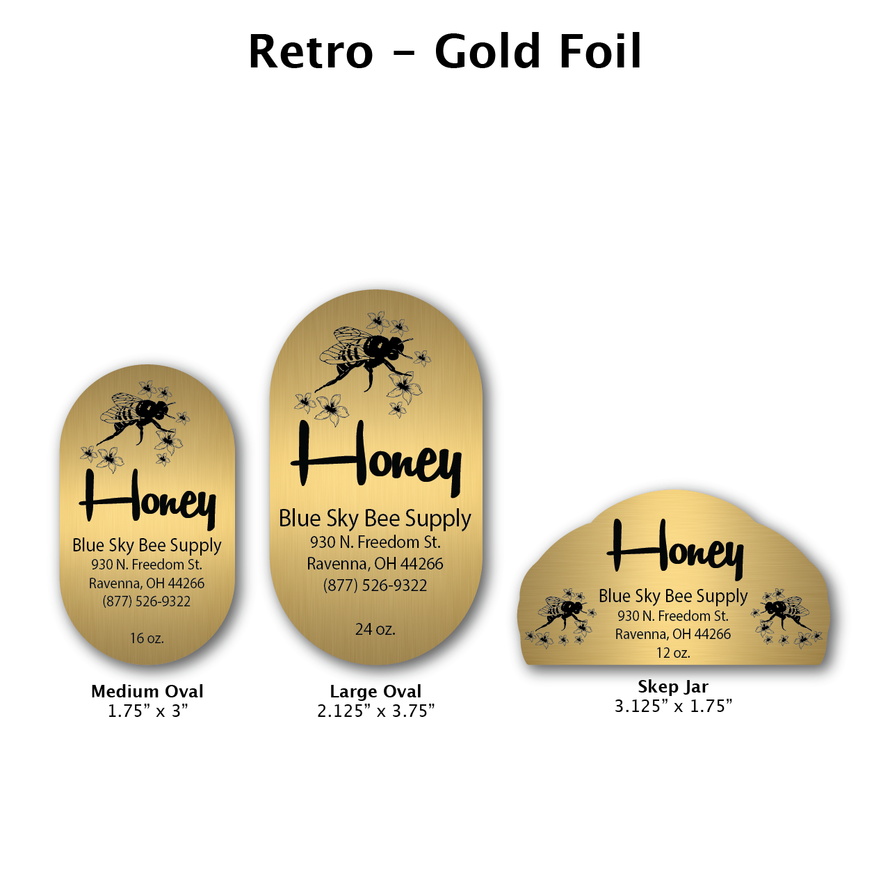 Retro - Gold Foil Label