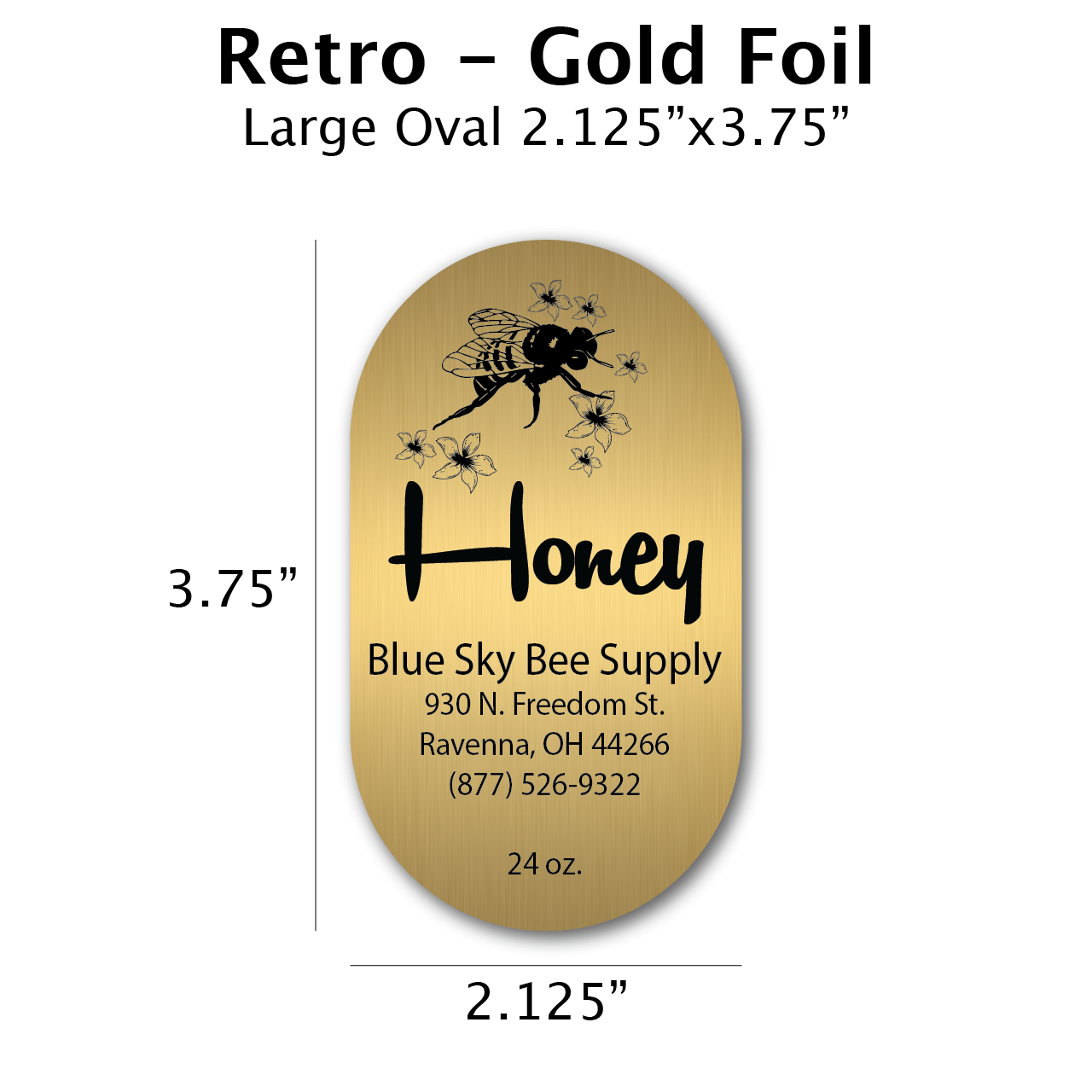 Retro - Gold Foil Label