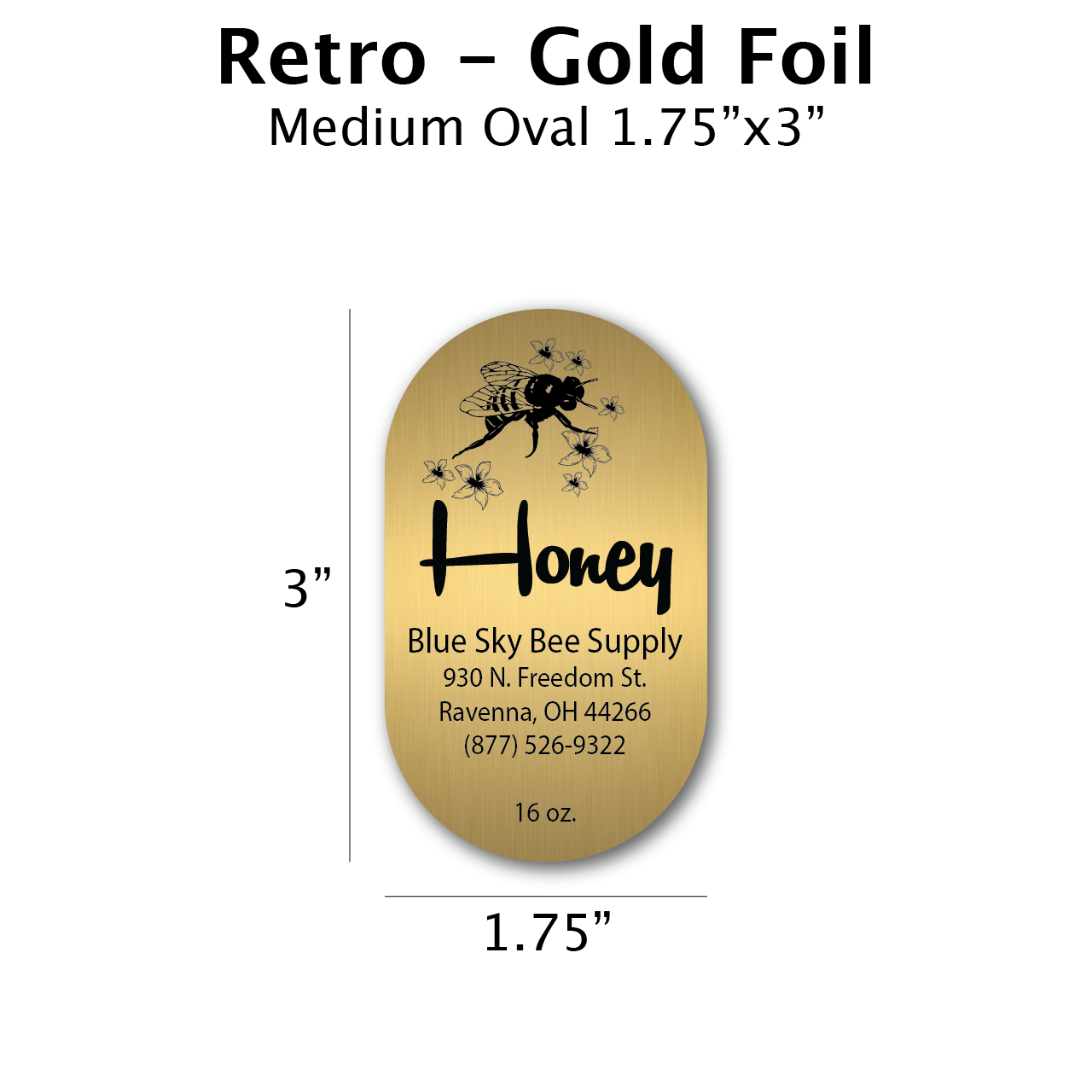 Retro - Gold Foil Label