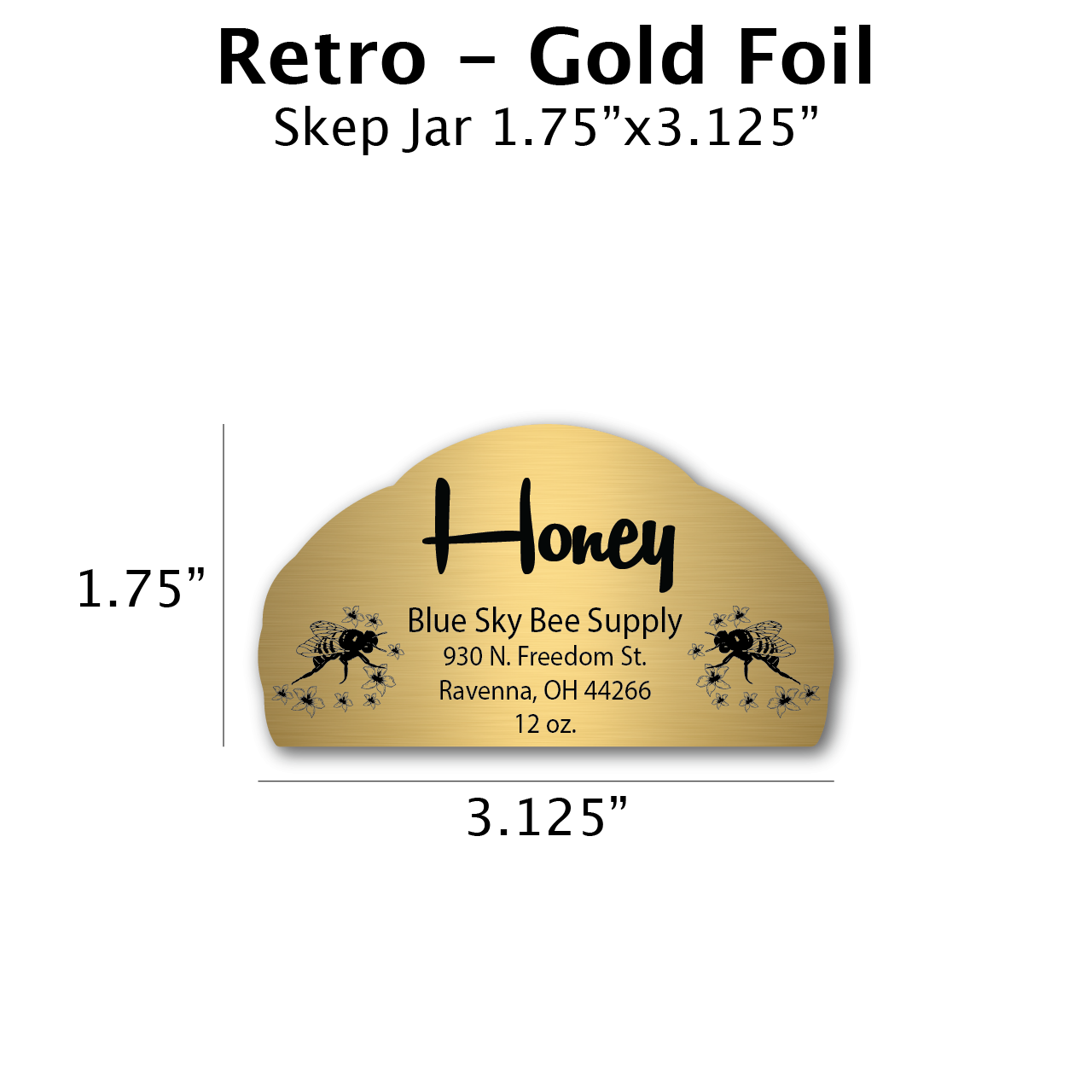 Retro - Gold Foil Label