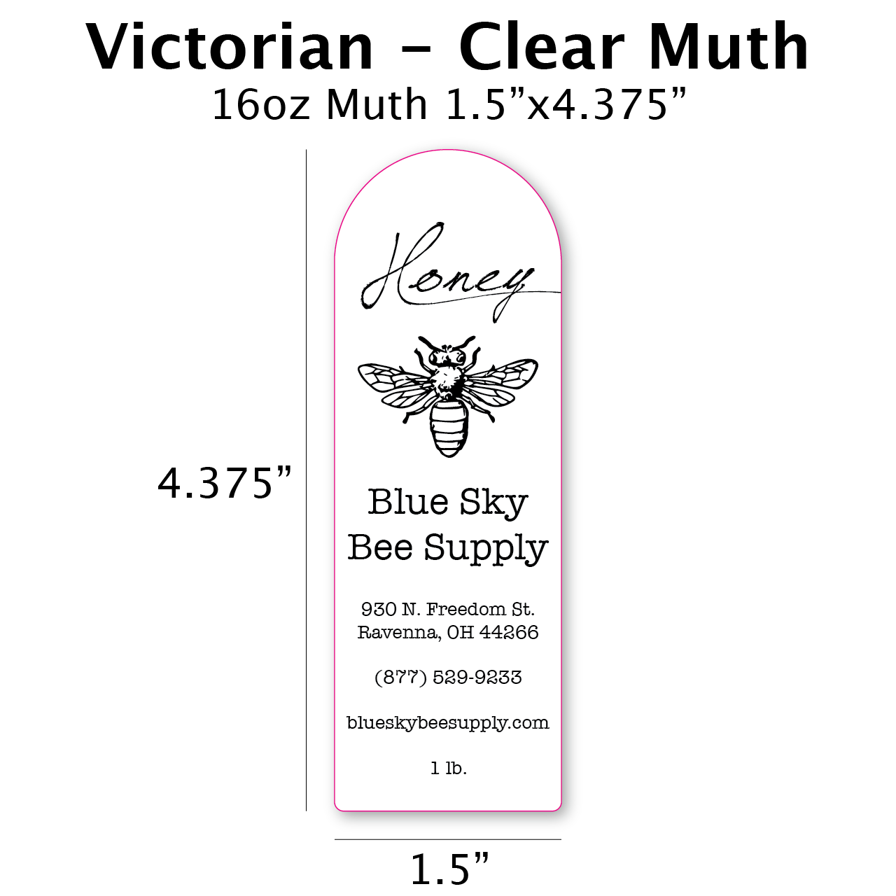 Victorian - Clear Muth Label