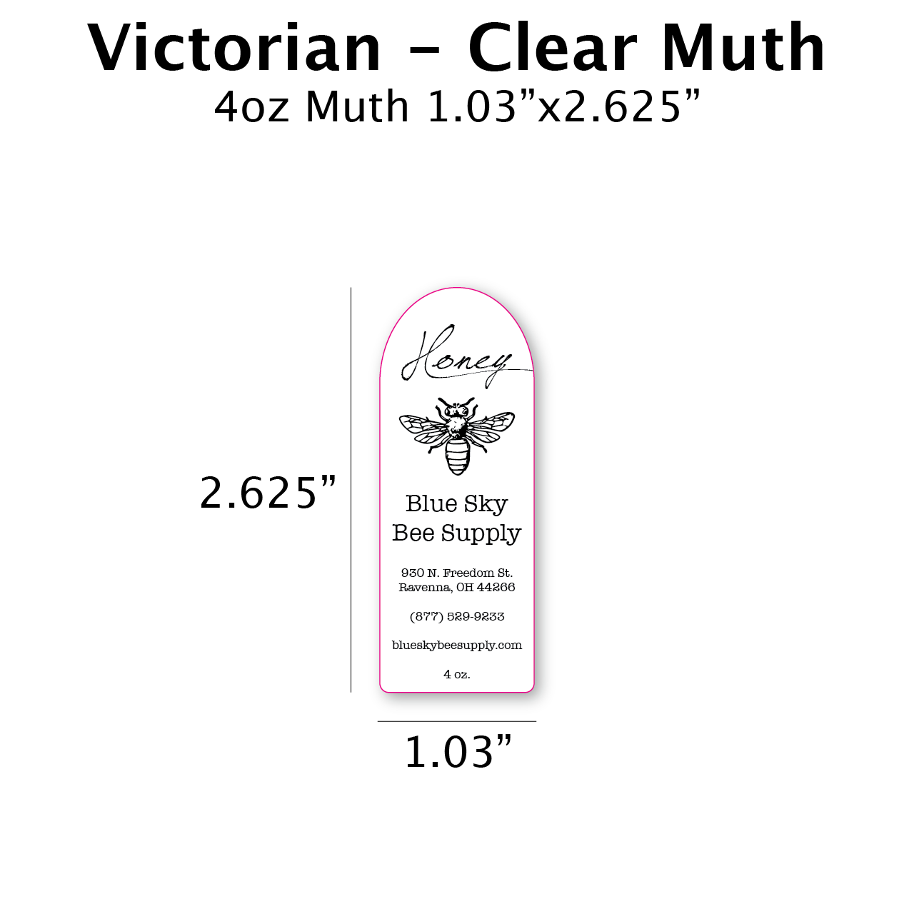 Victorian - Clear Muth Label