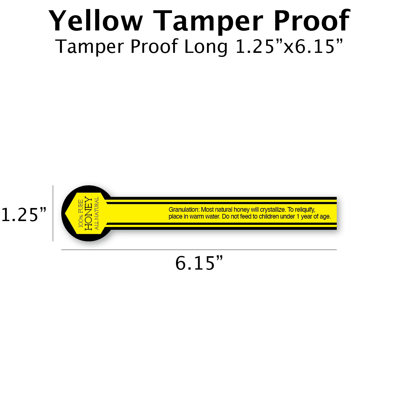 Tamper Proof Labels (roll of 500) [TPL]