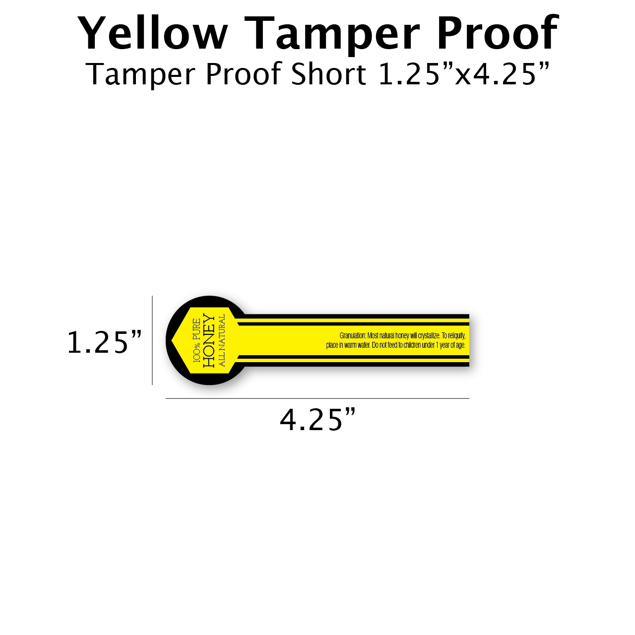 Tamper Proof Labels (roll of 500) [TPL]