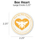 Bee Heart - Customizable Label Design Blue Sky Bee Supply