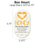 Bee Heart - Customizable Label Design Blue Sky Bee Supply