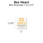 Bee Heart - Customizable Label Design Blue Sky Bee Supply