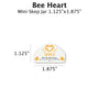 Bee Heart - Customizable Label Design Blue Sky Bee Supply