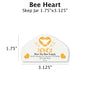 Bee Heart - Customizable Label Design Blue Sky Bee Supply