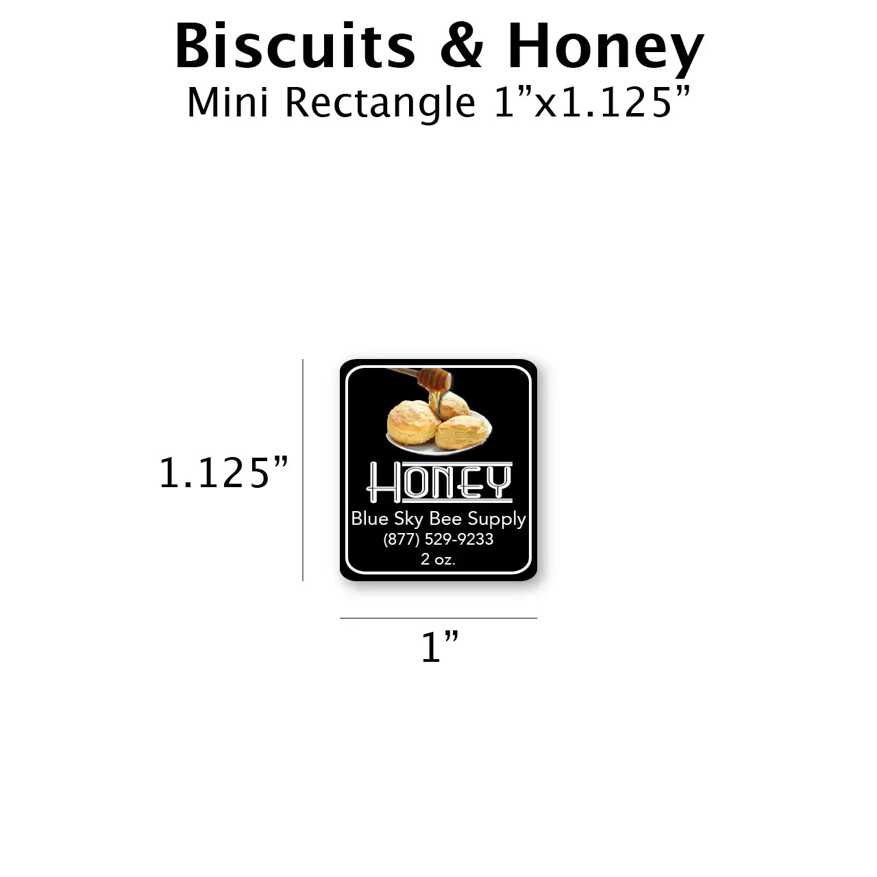 Biscuits & Honey - Customizable Label Design Blue Sky Bee Supply