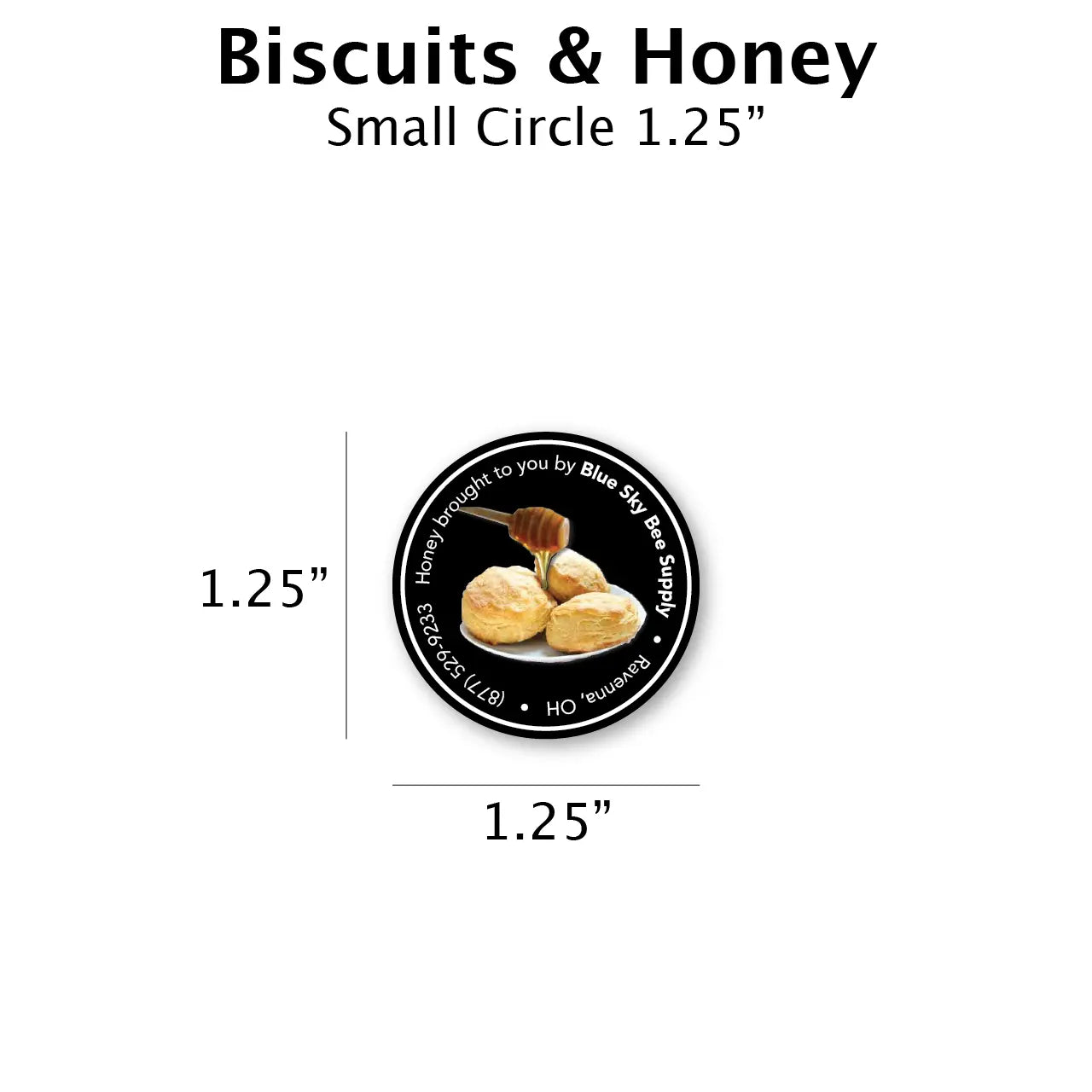 Biscuits & Honey - Customizable Label Design Blue Sky Bee Supply