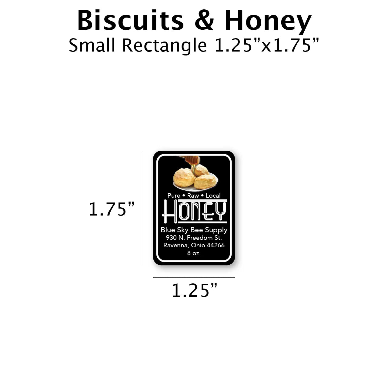 Biscuits & Honey - Customizable Label Design Blue Sky Bee Supply