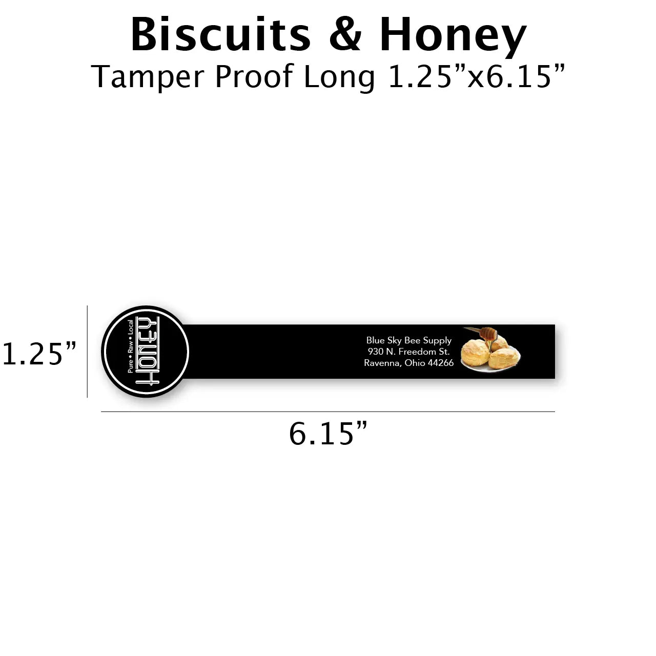 Biscuits & Honey - Customizable Label Design Blue Sky Bee Supply