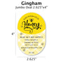 Gingham - Customizable Label Design Blue Sky Bee Supply