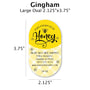 Gingham - Customizable Label Design Blue Sky Bee Supply