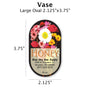 Vase - Customizable Label Design Blue Sky Bee Supply