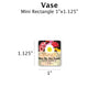 Vase - Customizable Label Design Blue Sky Bee Supply