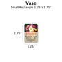 Vase - Customizable Label Design Blue Sky Bee Supply