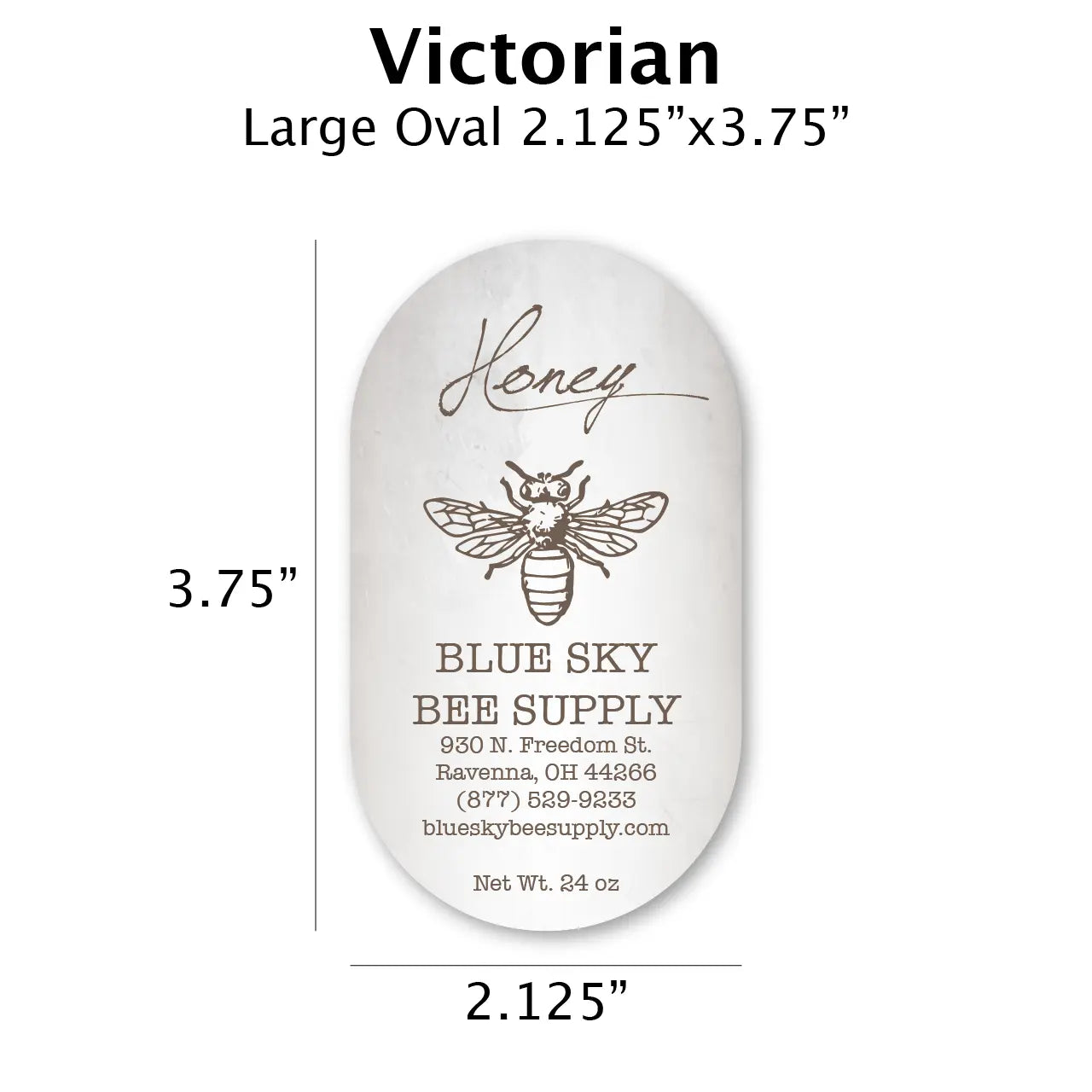 Victorian - Customizable Label Design Blue Sky Bee Supply