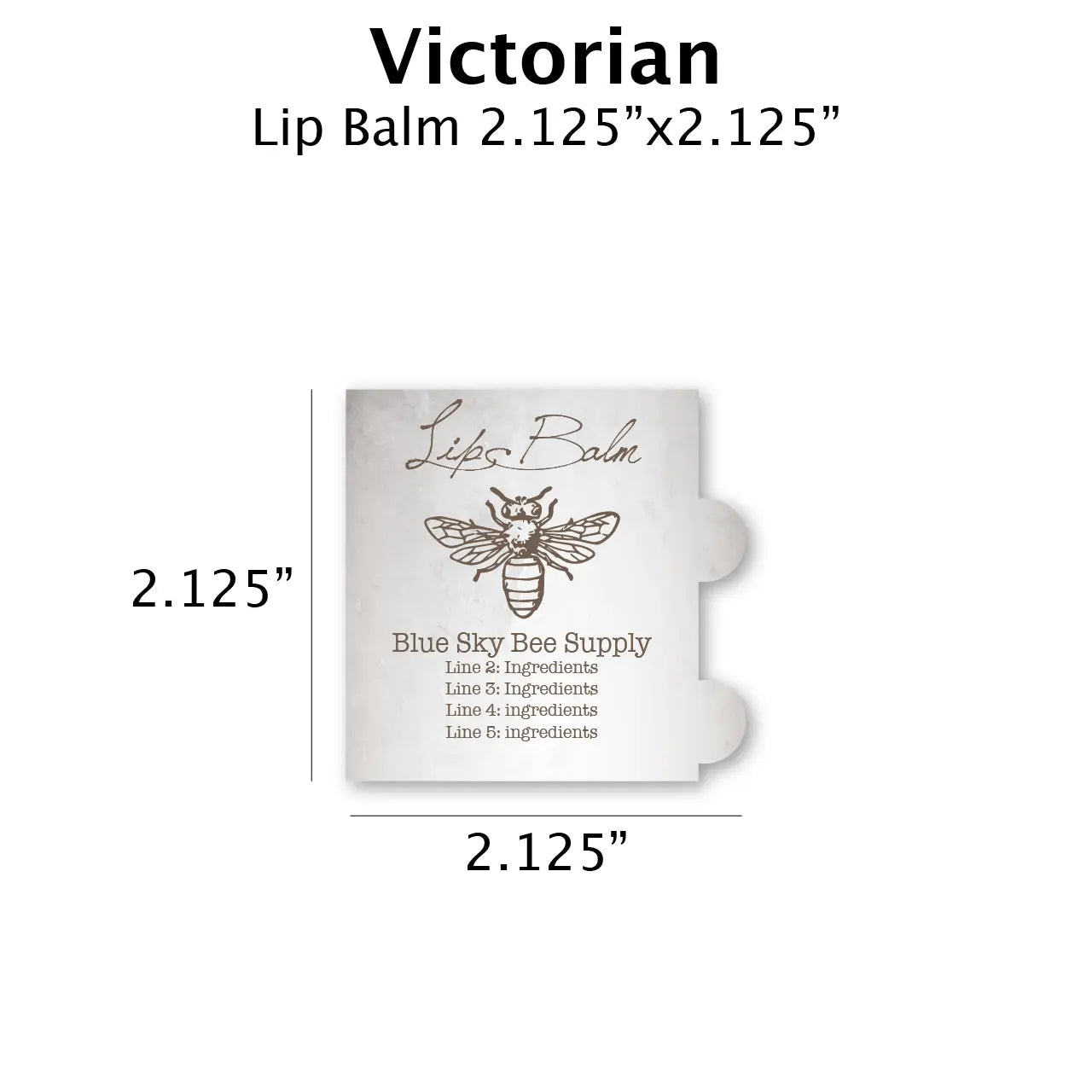 Victorian - Customizable Label Design Blue Sky Bee Supply