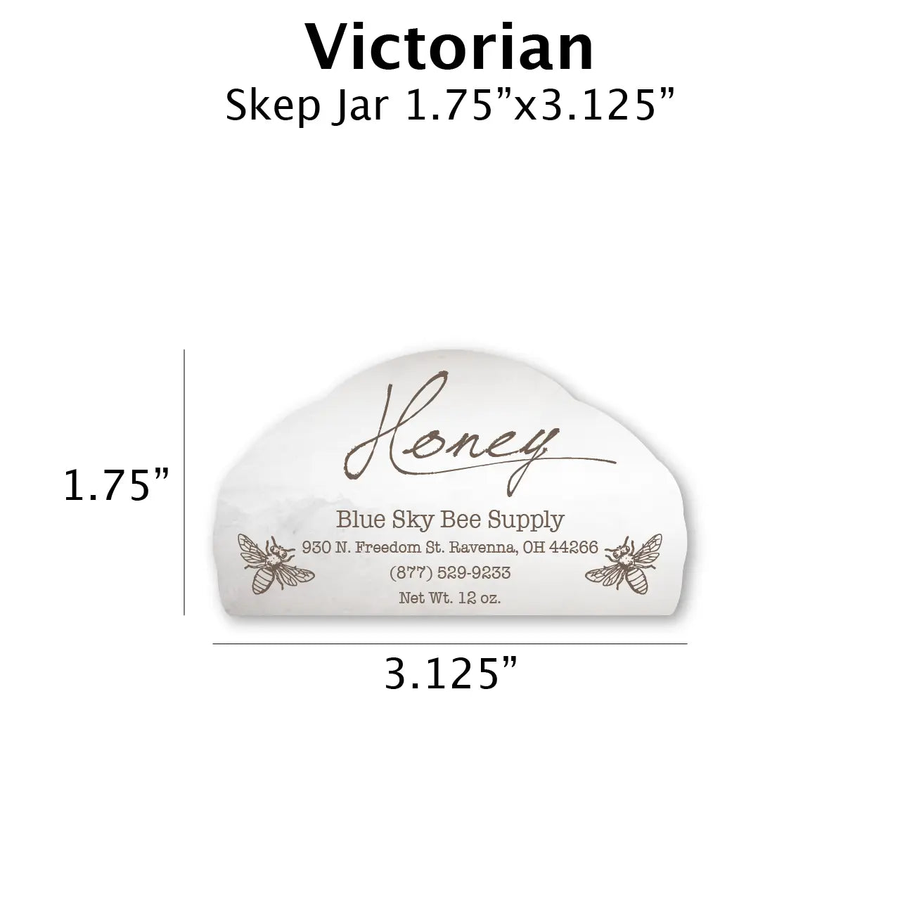 Victorian - Customizable Label Design Blue Sky Bee Supply